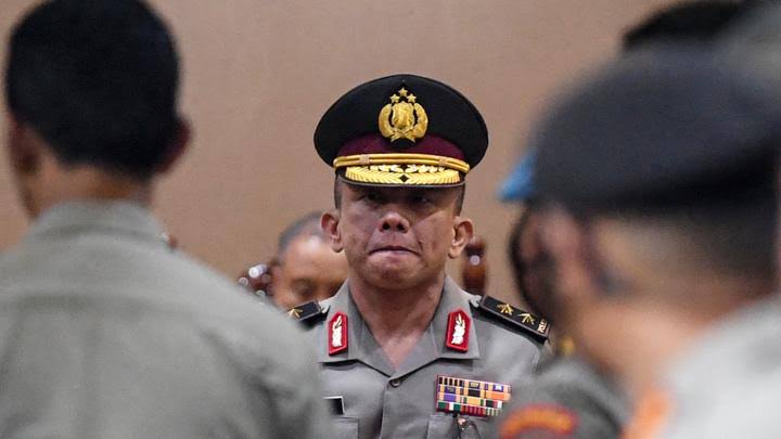 Ferdy Sambo saat menjalani sidang KKEP.(foto: int)